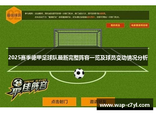 2025赛季德甲足球队最新完整阵容一览及球员变动情况分析