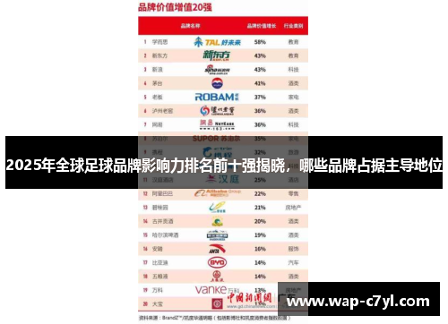 2025年全球足球品牌影响力排名前十强揭晓，哪些品牌占据主导地位